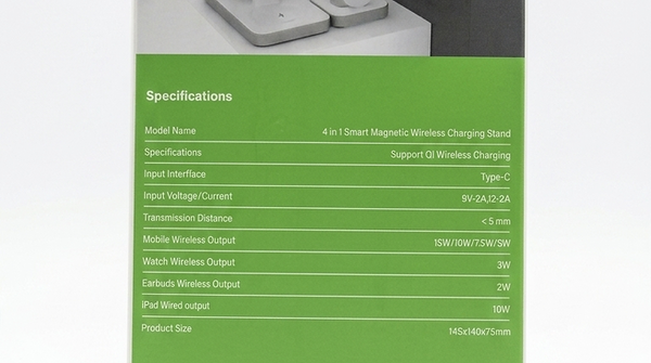 Y15S 4-in-1 Smart Magnetic Wireless Charging Stand