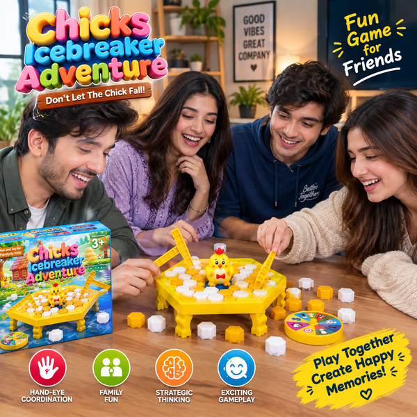 🐥 Chicks Icebreaker Adventure – Don’t Let the Chick Fall! | Fun Family Challenge Game