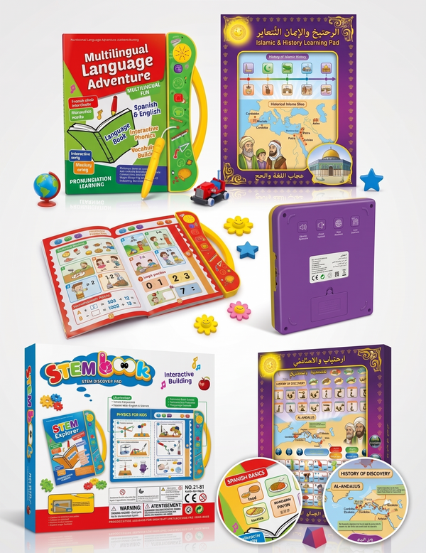 Interactive Kids Learning Combo Deal (Audio Learning Book + Bilingual Learning Tablet)