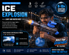 ⚡ ICE EXPLOSION Electric Water Gun – Rechargeable Water Blaster with LED Light & Mist Spray