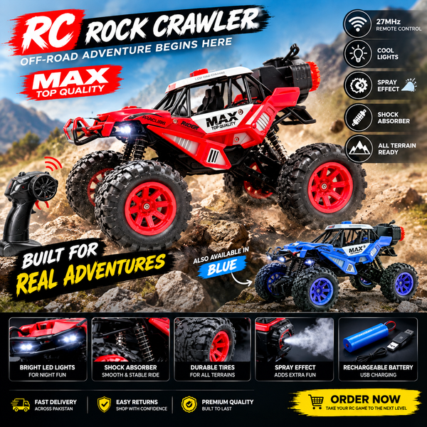 🚙 MAX RC Rock Crawler – Let the Adventure Begin!