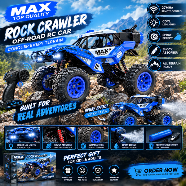 🚙 MAX RC Rock Crawler – Let the Adventure Begin!