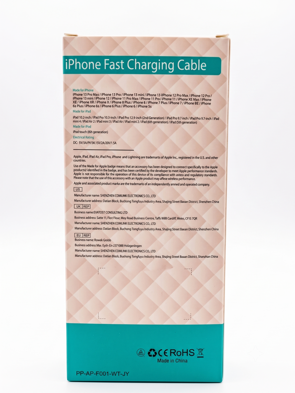 iPhone Fast Charging Cable USB-C to Lightning (2 Metre) – Pack of 3 (Apple Certified)
