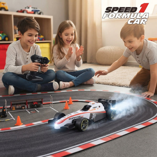 1:14 Scale High-Speed Formula 1 RC Car – Spray & Smoke Effect, LED Lights | Cash On Delivery | Free Shipping