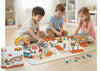 Kids Adventure Track & Car Play Set with City Scenery and Accessories