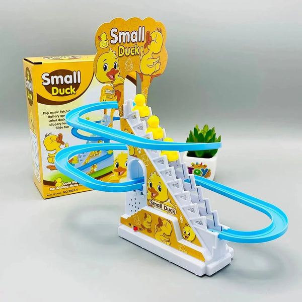 31% OFF! 🦆 Small Duck Climbing Stairs Track Toy – Fun Automatic Racing Game for Kids